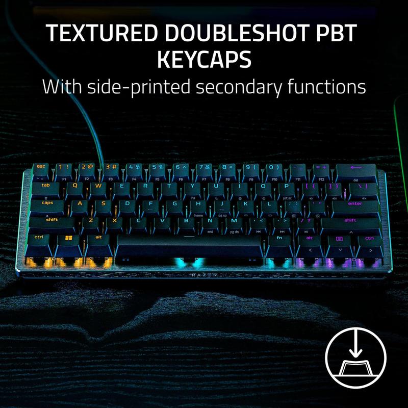 Teclado Gamer Razer Huntsman V3 Pro Mini 60% Analógico - Preto